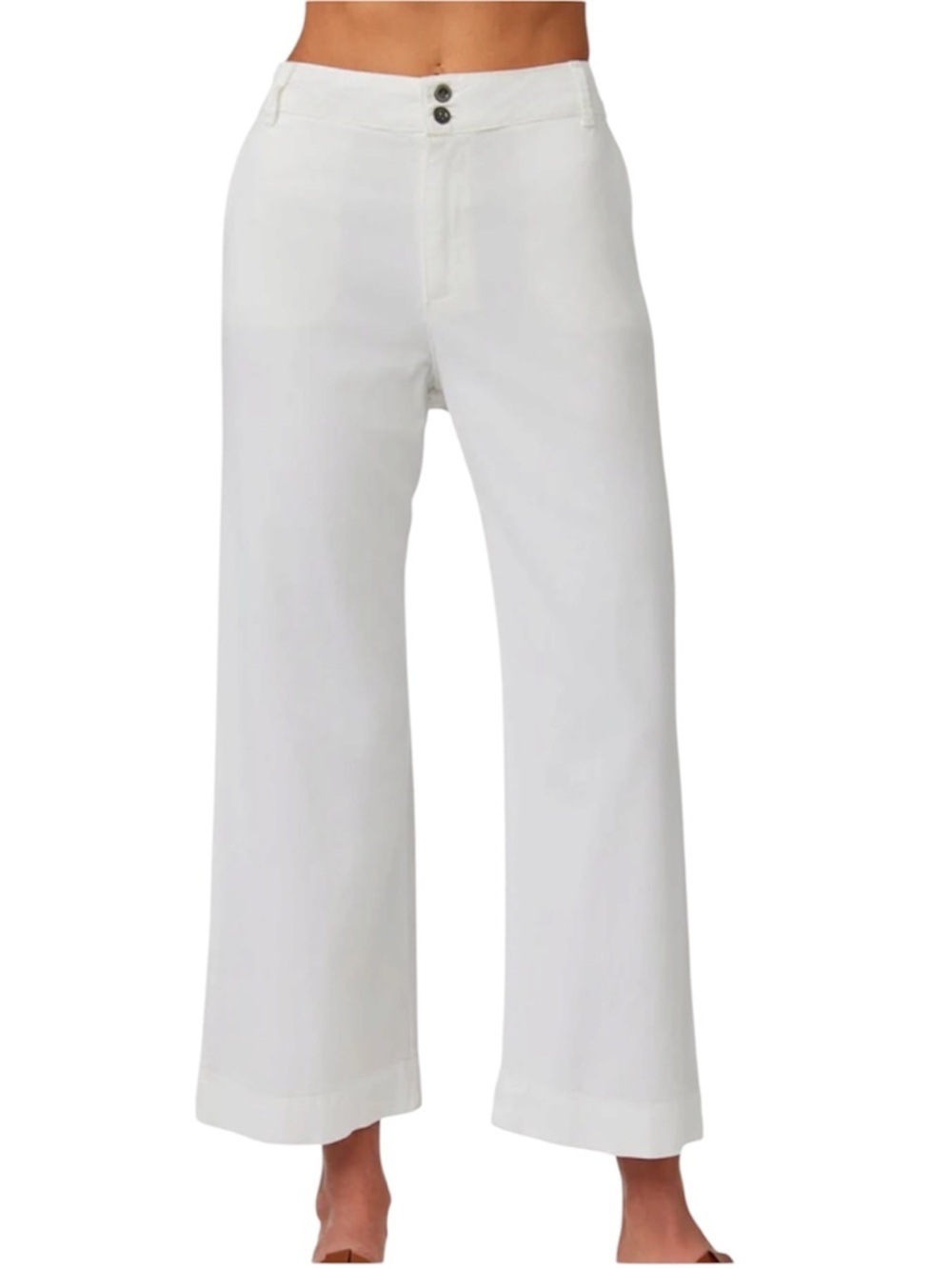 Bella Dahl Saige Wide Leg Crop Pant White